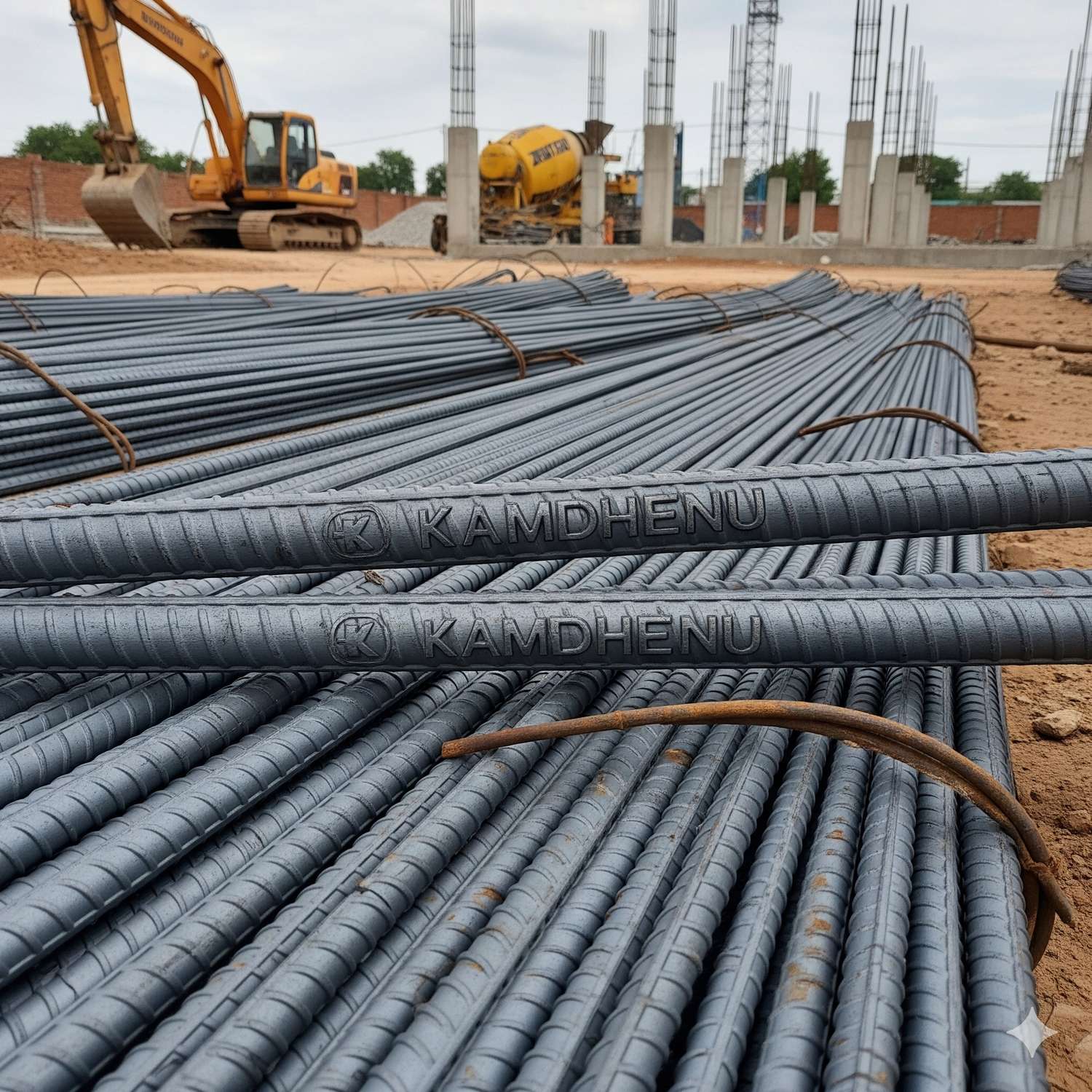 TMT Steel Bar – 10mm (Fe500 / Fe550 Grade)