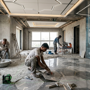 Tile Work (Labour Only/SQFT)